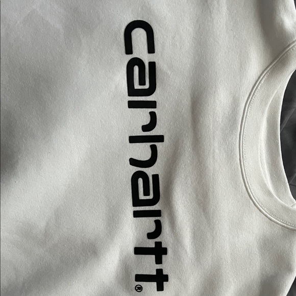 Carhartt Men's White Crewneck Sweater - Picture 3 of 5